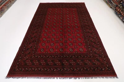 7x10 ft Rd Bokhara Area Rug Afghan Hand Knotted Tribal oriental bidjar rug - Image 1 of 4