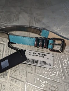 NEW JUST CAVALLI GREEN STRETCHABLE METAL WOMEN'S BELT US M IT 85  MADE IN ITALY - Picture 1 of 11