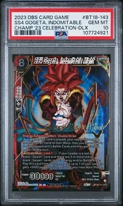 SS4 Gogeta Indomable Poder Oro Estampado Campeonato Dragon Ball Super PSA 10 - Imagen 1 de 6
