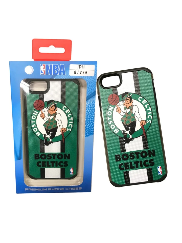 Funda texturizada NBA Boston Celtics para iPhone 7/8/SE, 7P/8P y X/XS, vidrio templado Foto 1 de 3