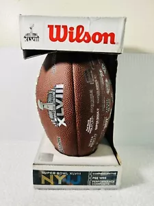 SUPER BOWL XLVIII Wilson Official Commemorative Game Ball ๐ PeeWee Size RARE - Picture 1 of 10