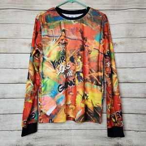 Akademiks Your Loss Is My Game Long Sleeve Shirt All Over Graphic Basketball XL - Picture 1 of 14
