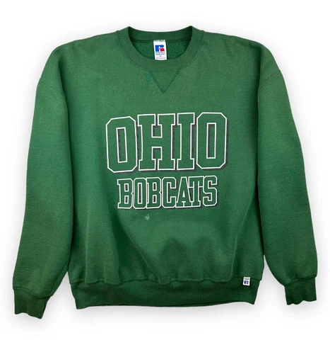 Vintage Ohio Bobcats Russell Athletic Crewneck Sweatshirt Size XL - Made In USA Cover