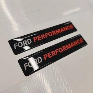 Ford Performance 3D Domed Badge Emblem Decals 2pcs / Sticker Resin Set - Picture 1 of 3