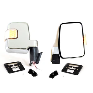 FIT TOYOTA LAND CRUISER 60 70 Series FJ60 HJ60 FJ62 FJ75 80-96 CHROME MIRROR LED - Picture 1 of 6
