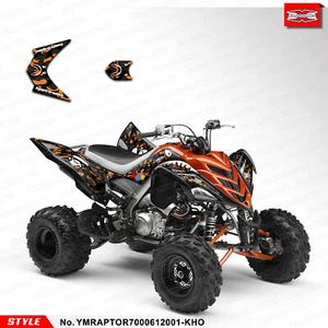 Kungfu Graphics Full Sticker Kit ATV Decal Wrap for Yamaha Raptor 700 2006-2012 - Picture 1 of 7