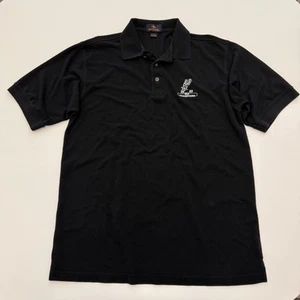 Vintage NBA San Antonio Spurs Polo Shirt 2003 Champions Black Mens Large - Picture 1 of 6
