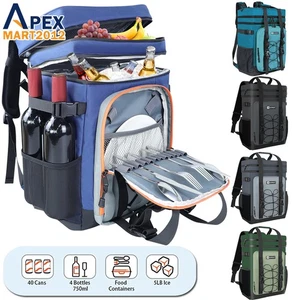 40Cans Backpack Cooler Insulated Leakproof Waterproof Bag f Travel Beach Camping - Picture 1 of 14