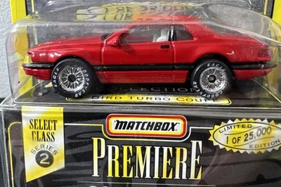 1996 Matchbox Premiere Collection Series 2 T-bird Turbo Coupe Red 1 of 25000  - Image 1 of 4