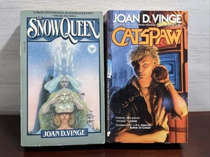 2 Books by Joan D. Vinge PBK VTG Catspaw The Snow Queen - Picture 1 of 2