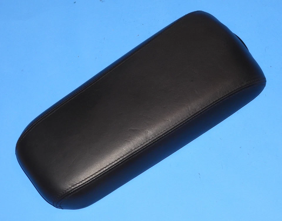 1996-2002 Cadillac Eldorado OEM Center Console Arm Rest Leather Lid Cover BLACK - Image 1 of 4