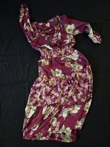 Fig& Flower Maxi Dress Fall Color Size Medium - Picture 1 of 6