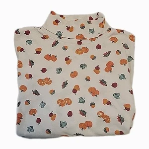 Vtg Fall/Halloween Women's Basic Edition XLarge Turtleneck All Over Print - Picture 1 of 10