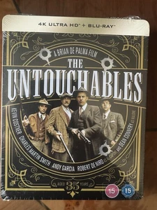 THE UNTOUCHABLES (1987) LIMITED 35th ANNIVERSARY EDITION 4K UHD+BLURAY STEELBOOK - Picture 1 of 6