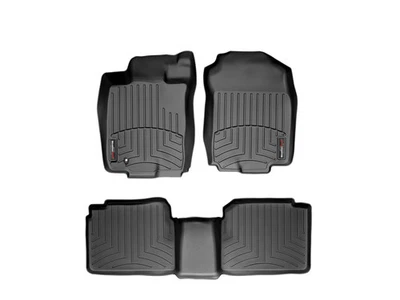 WeatherTech FloorLiner para 2007-2009 Lincoln MKZ - 1ª e 2ª linha, preto - Imagem 1 de 4