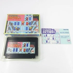 Used Elevator Action Taito /w Box Manual Famicom Family Computer Game Cartridge - Picture 1 of 10