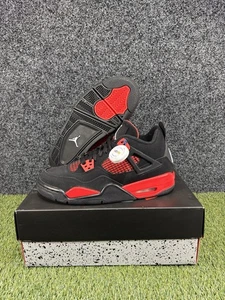 Air Jordan 4 Retro Red Thunder Size 6.5Y GS Women’s Size 8 US 408452-016 New - Picture 1 of 11