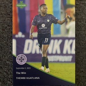 2023 Parkside NWSL Pronto Soccer - THEMBI KGATLANA, xxx/310 "The Win" Card #100