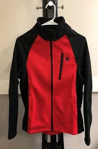 Spyder Men's Raider 2.0 Full Zip Jacket Red-Size XL - Picture 1 of 4