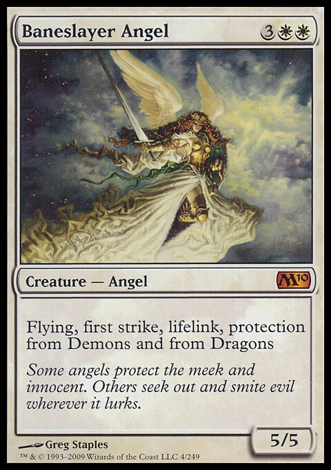 MTG Magic the Gathering Baneslayer Angel (4/257) Magic 2010 LP - Image 1 of 1