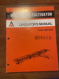 Vintage 1976 Allis Chalmers 1300 Series Wing Field Cultivator Operator's Manual - Picture 1 of 2