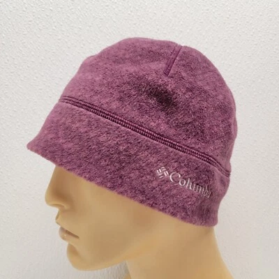 Columbia Purple Omni-Heat Thermal Reflective Fleece Beanie Winter Hat Womens S/M - Image 1 of 4