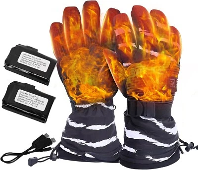 Heated Gloves for Men and Women, Water-Resistant Heated Motorcycle Gloves - Image 1 of 4