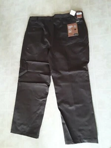 Pantalone uomo Haggar Work To Weekend marrone 42Wx29L nuovo con etichette - Foto 1 di 3