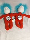Thing 1 One Thing 2 Two Plush Lot Kohls Cares Dr Seuss Cat In The Hat Toy