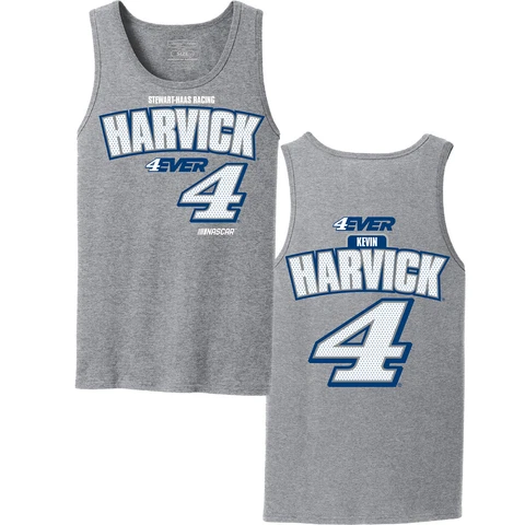 Kevin Harvick 2023 Men's 4EVER Tank Top T-Shirt Gray Cover