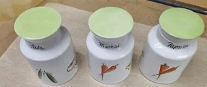 Porzellan Menage 50/60er Jahre Salz Muskat Paprika DDR VEB 3 Behälter KÜCHE  - Bild 1 von 5
