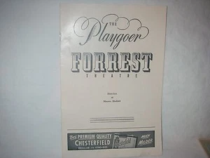 PROGRAMA DE TEATRO PLAYGOER FORREST OKLAHOMA PHILA 1954 FLORENCE HENDERSON - Imagen 1 de 3