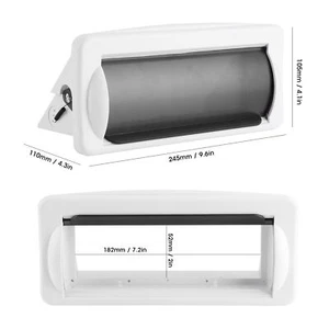 Marine Boat Single DIN DVD Radio Shield Waterproof Cover Splash Guard Flush Mo - Picture 1 of 15
