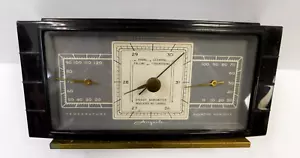 VINTAGE AIRGUIDE WEATHER STATION ART DECO TEMPERATURE HUMIDITY BAROMETER, V NICE - Picture 1 of 6