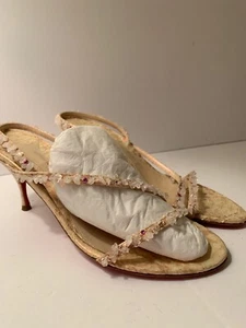 Emanuel Ungero mullti Color Crystal Sandals High (3in and Up) Size 8.5 - Picture 1 of 12