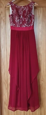 Ever Pretty Prom, Ball, Evening Dress, Burgundy, 8, Full Length, Sleeveless - Image 1 of 4
