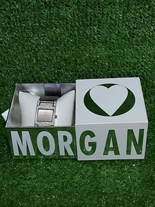 Ladies MORGAN Quartz Wrist watch - Silver tone with Diamante accents - Picture 1 of 7