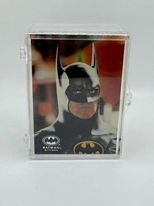 BATMAN RETURNS PREMIUM STADIUM CLUB (Topps 1992) Complete Movie Trading Card Set - Picture 1 of 8