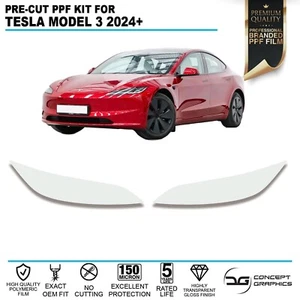 Stoßstange hinten Bögen Steinschlagschutz PPF Lackschutzfolie für Tesla Model 3 24+ - Bild 1 von 4
