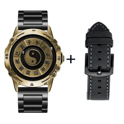 DOM Men's Watch Magnetic Ball Quartz Wristwatch Waterproof Stainless Steel Watch - Image 1 of 2