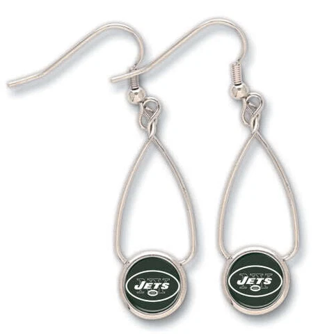 New York Jets French Loop Earrings NFL New Cover
