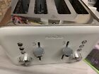 PARTS ONLY - High Gloss White 4-Slice Toaster Variable Browning High Lift Modern