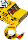 Permanent Double Sided Tape with Tape Dispenser, Office and School Supplies for 