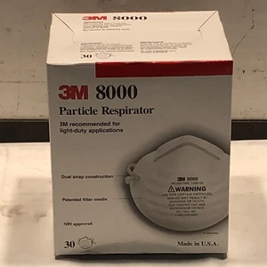 3M N95 8000 Partikel Atemschutzmasken (30er Pack) - Bild 1 von 2