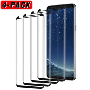 4x For Samsung Galaxy S8/S8+/S8 Plus Full Cover Tempered Glass Screen Protector - Picture 1 of 18
