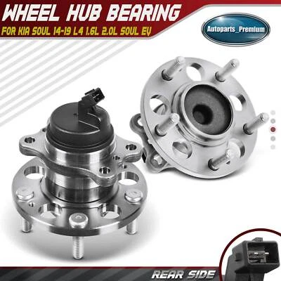 Conjunto de cojinete de cubo de rueda trasero derecho y derecho para Kia Soul 14-19 L4 1,6 L 2,0 L Soul EV Foto 1 de 4