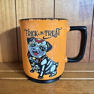 Spectrum Designz Halloween Tazza per Cani Carlino Dolcetto o Trattamento Nuova - Foto 1 di 8