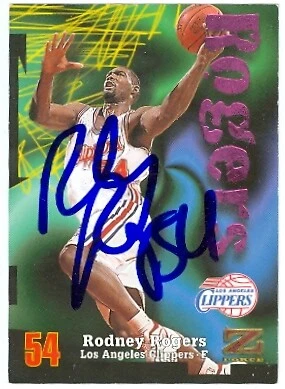 Rodney Rogers autographed Basketball Card (Clippers) 1997 Skybox Z Force #54 - Image 1 of 1