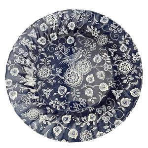 Royal Wessex Blue And White Pheasant Floral 10” Dinner Plates Set of 4 NEW - Picture 1 of 5