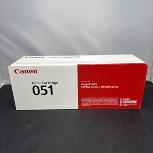 Genuine Canon 051 Black Toner Ink Cartridge, LBP160, (New, Sealed) - Picture 1 of 5